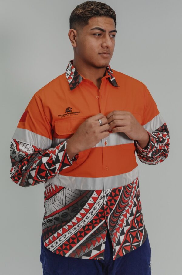 Tongan orange hi-vis long sleeve