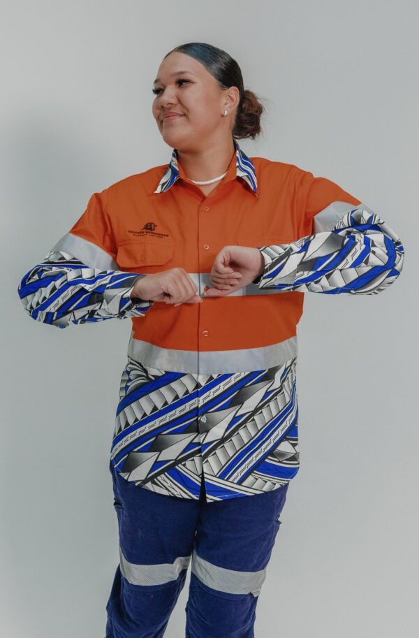 Samoan orange hi-vis long sleeve