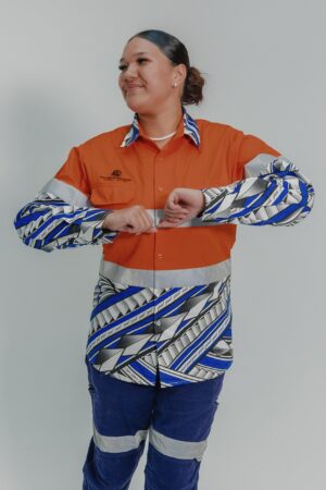 Samoan orange hi-vis long sleeve