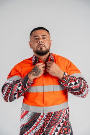 Tongan Orange Long Sleeve Hi-Vis