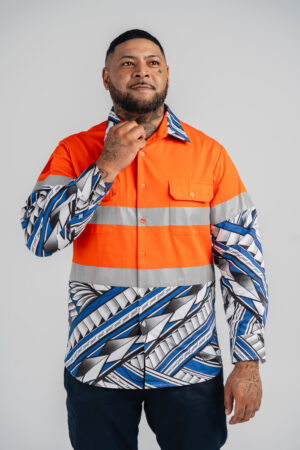 Samoan Orange Long Sleeve Hi-Vis
