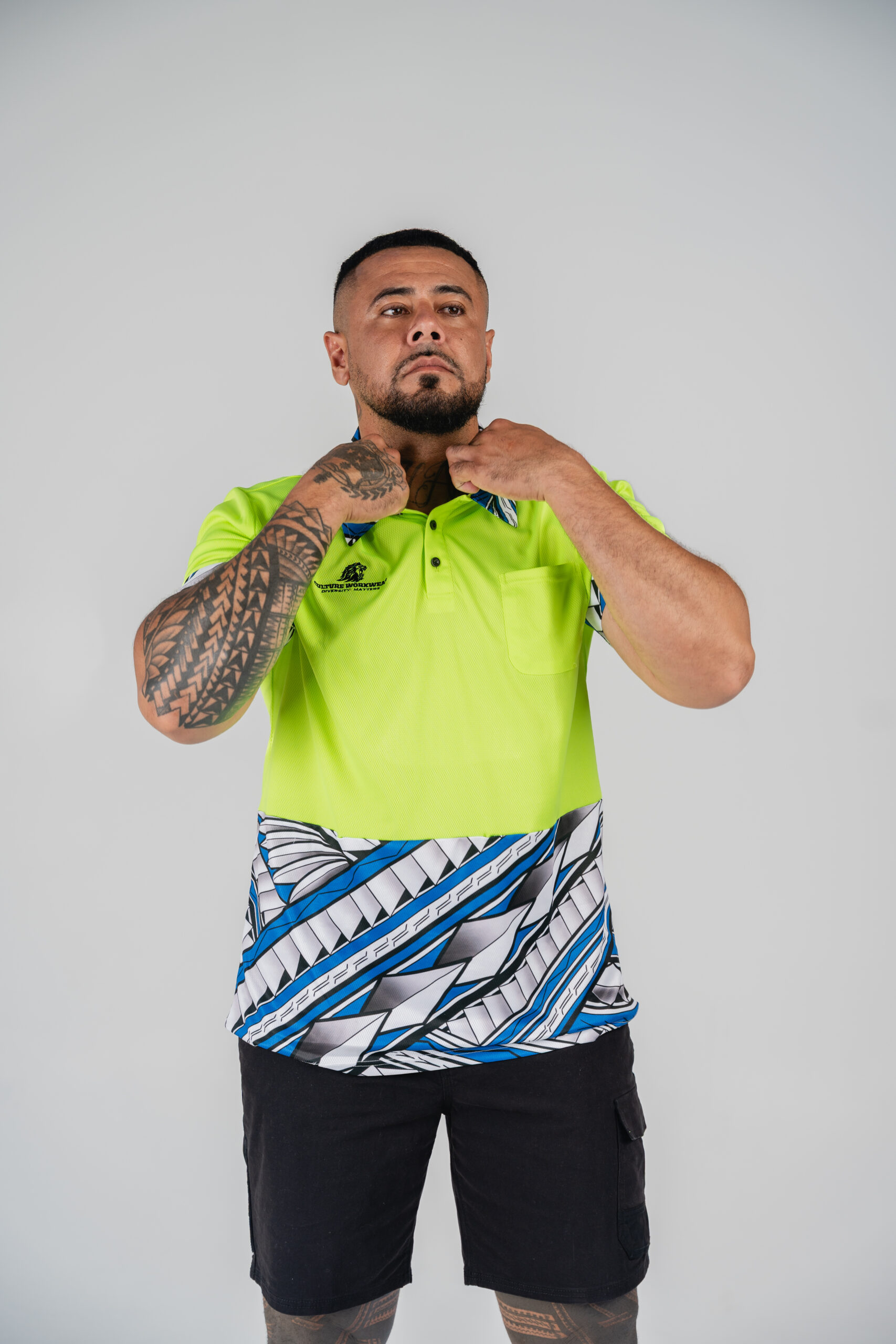 Samoan Yellow Polo Hi-Vis
