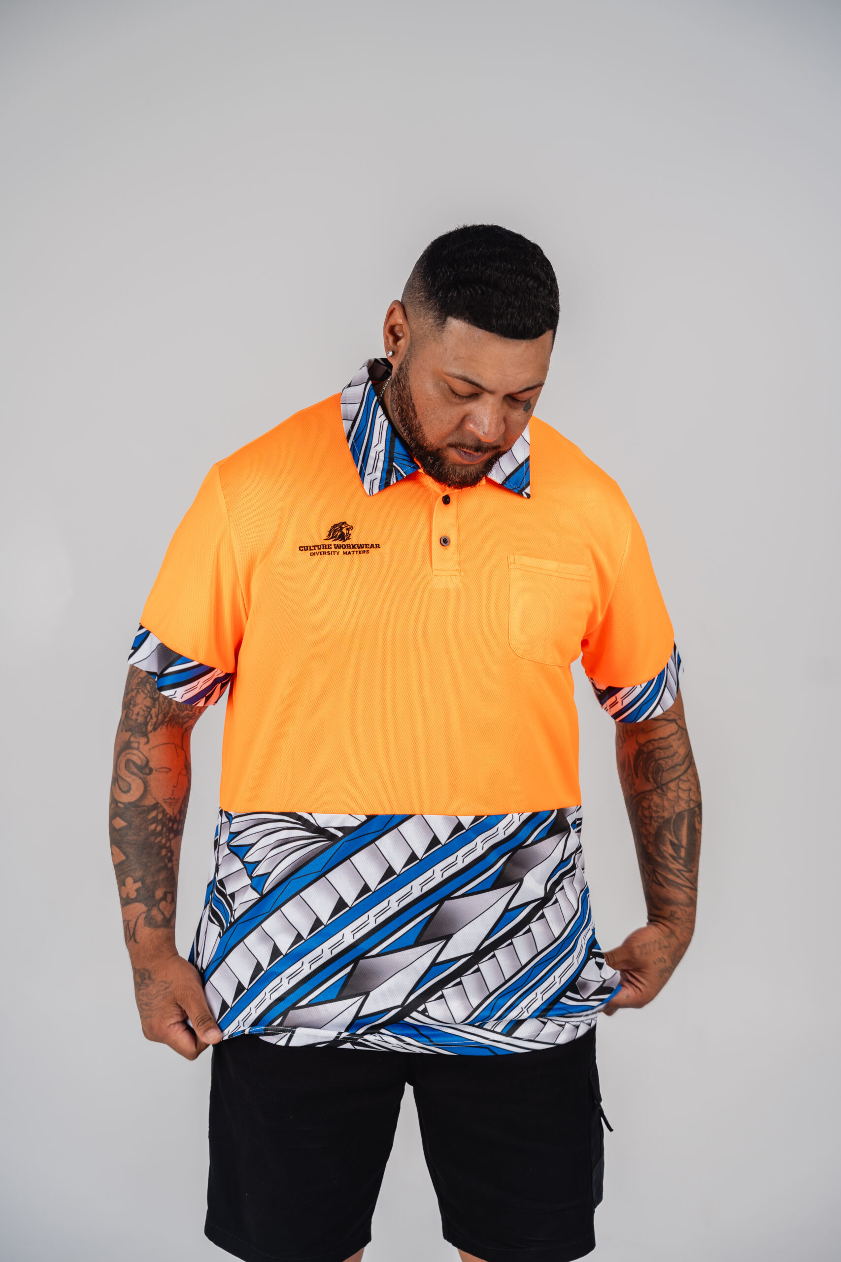 Samoan Orange Polo Hi-Vis
