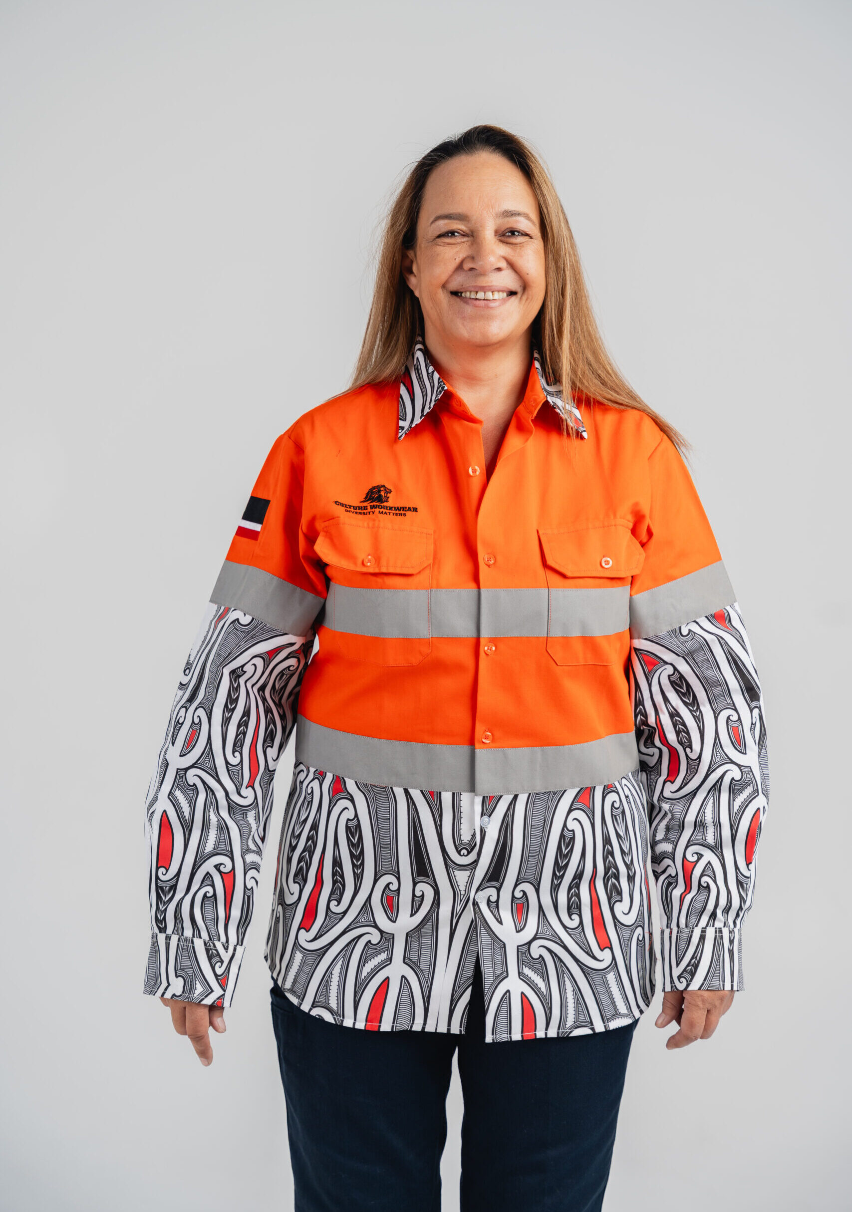 Māori Orange Long Sleeve Hi-Vis